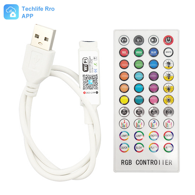 无线便捷控制，体验智能生活：WiFi双模Mini灯带控制器